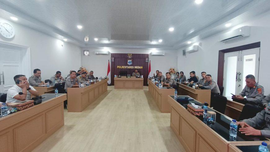 Waka Polrestabes Medan Pimpin Rapat Internal Persiapan Kunjungan Presiden Joko Widodo