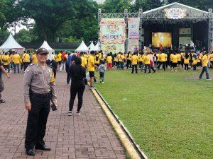 Polrestabes Medan Amankan Perayaan HUT ke-33 Tahun Adira Finance di Lapangan Benteng