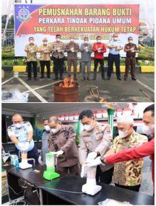 Kejari Binjai Musnahkan Barang Bukti dari 59 Perkara Inkrah