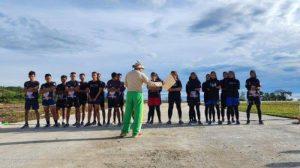 Atlet Drumband Sumut Tingkatkan Kemampuqn Didaratan Tinggi Siosar