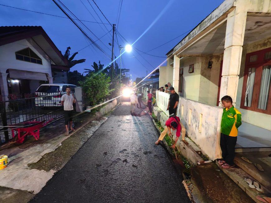Jalan Eka Sekolah, Kecamatan Medan Johor Selesai Diaspal