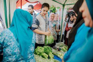 Kunjungi Kelurahan Tanjung Mulia Hilir, Ny Kahiyang Ayu Ingin PTP2WKSS Bantu Ekonomi Keluarga