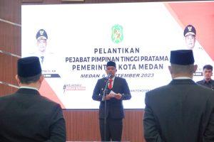 Ini Pesan Bobby Nasution Kepada Pejabat Tinggi Pratama yang Dilantik