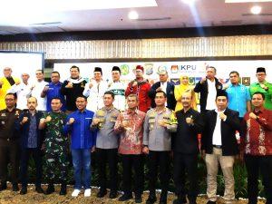 Polrestabes Medan Kawal Deklaraksi Pemilu Damai 2024 di Emerald Garden