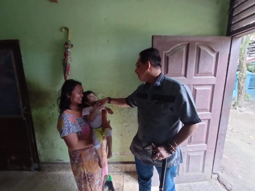 Wong Gembira Lihat Kondisi Jehan Arisa Pakpahan Bayi Stunting Binaannya