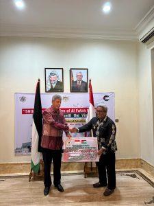 Pj Bupati Aceh Utara Serahkan Sumbangan Rp 1,15 M Melalui Dubes Palestina