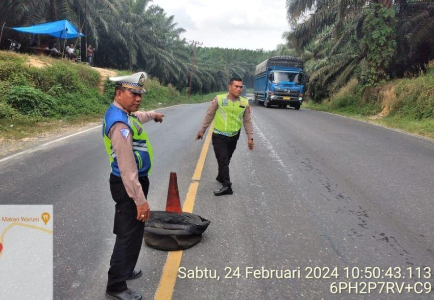 1885 Ditlantas Polda Sumut Survey Kesiapan Angkutan Lebaran 2024 di Wilkum Polres Labusel