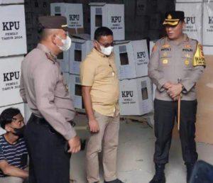 Polres Pelabuhan Belawan Kawal Logistik Pemilu