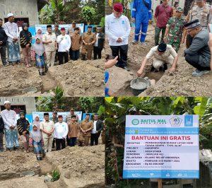 Baitul Mal – Islamic Relief Bangun 14 Rumah Layak Huni untuk Dhuafa Aceh Utara