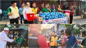 Wong Chun Sen bersama MUI serta Ormas Berbagi Takjil di Jalan Wahidin