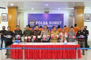 Kapolres Tebing Tinggi Pimpin Pelaksanaan Pemusnahan Barang Bukti Narkoba