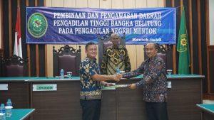 Pengadilan Tinggi Bangka Belitung Laksanakan Pembinaan dan Pengawasan Daerah ke Pengadilan Negeri Mentok