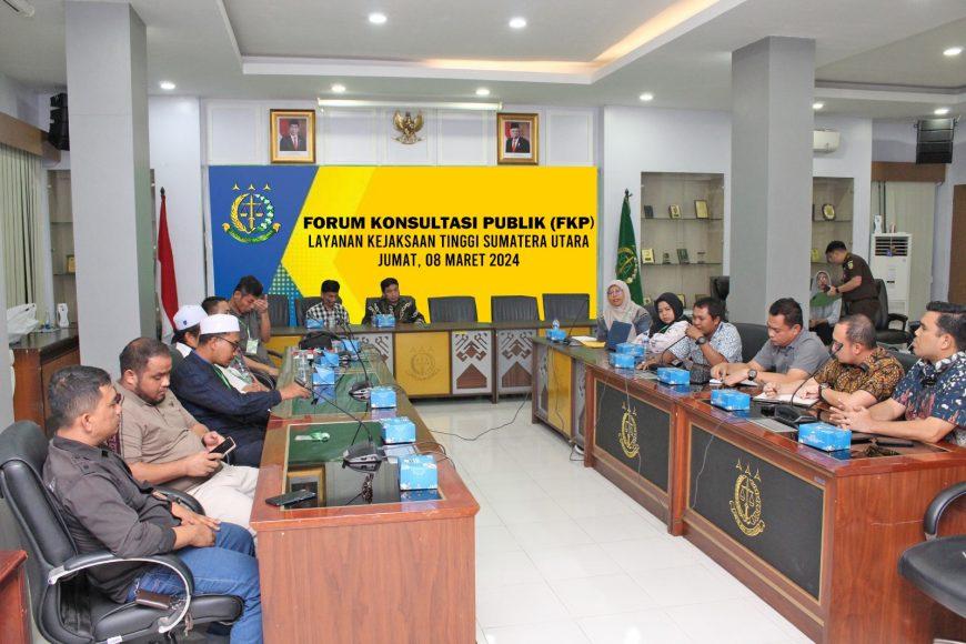 Tingkatkan Pelayanan Publik, Forum Konsultasi Publik Diusung Kejati Sumut Disambut Antusias