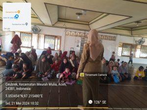 Dinkes Aceh Utara Gelar Orientasi Program Imunisasi Untuk Orang Tua Bayi di Meurah Mulia