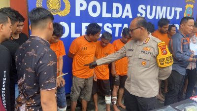 Sembilan Dalang Curanmor Ditangkap Tim Resmob Polrestabes Medan, Tiga Ditembak