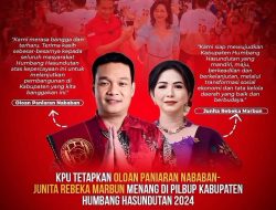 KPUD Humbahas Tetapkan Oloan P Marbun-Junita Rebeka Marbun Menang Pilbub 2024