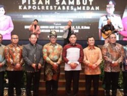 Wong Hadiri Pisah Sambut Kapolrestabes Medan