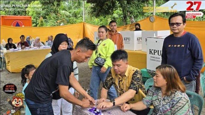 Komisioner KPU Sumut Robby Effendi Divisi SDM dan Litbang monitoring