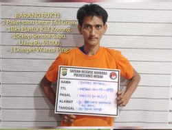 Polrestabes Medan Ringkus Pengedar Sabu di Gang Adil Medan Maimun
