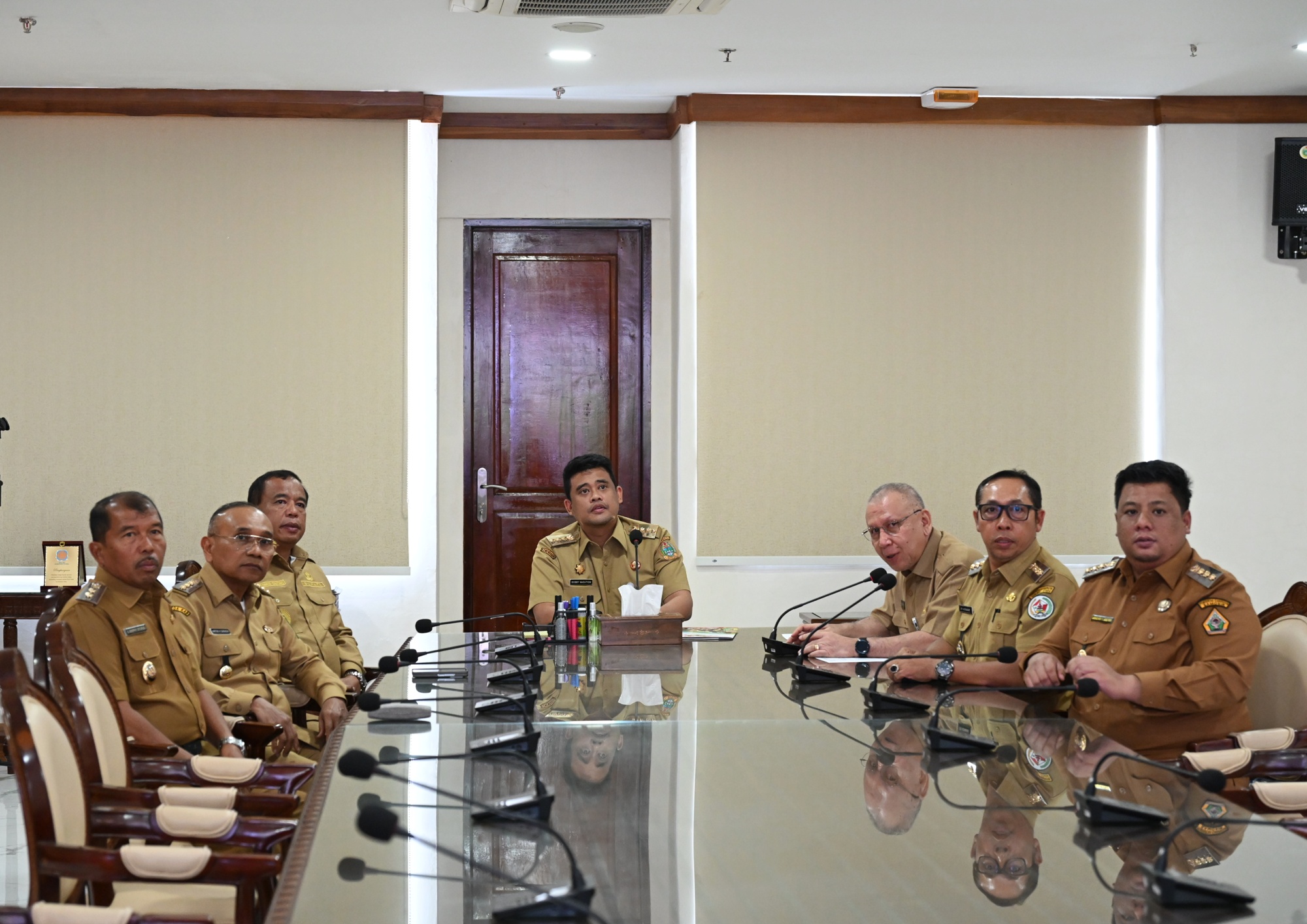 Gubsu Zoom meeting Sosialisasi KPR Sejahtera 2