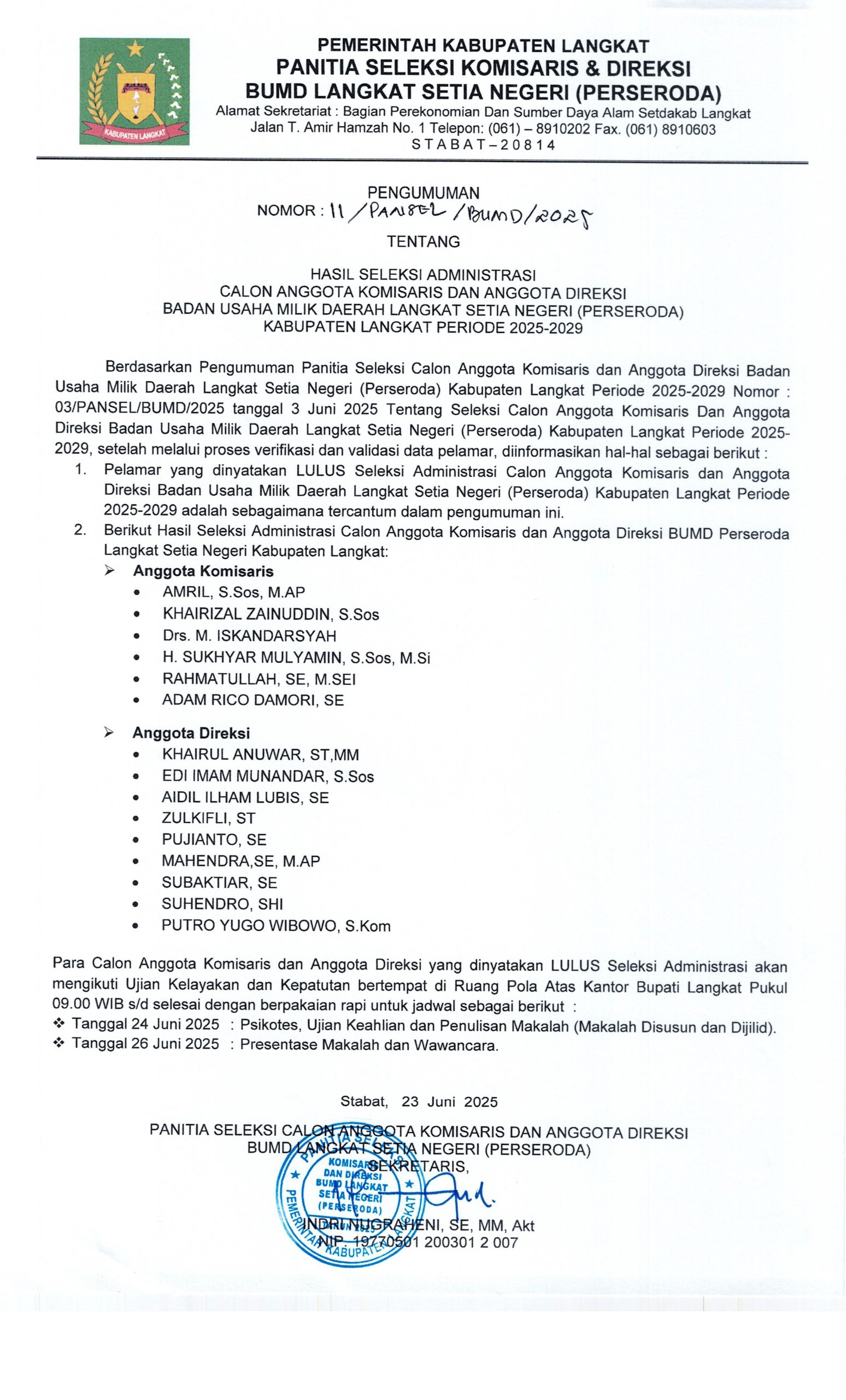 Pengumuman Hasil Seleksi Administrasi BUMD 1 scaled
