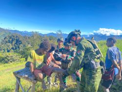 Dari Pintu Jawa, Satgas TNI Menyentuh Luka dengan Cinta: Senyum Anak-Anak Wombru Jadi Obat Terbaik