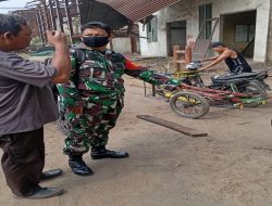Babinsa Kota Bangun Imbau Warga Tidak Melakukan Penjarahan