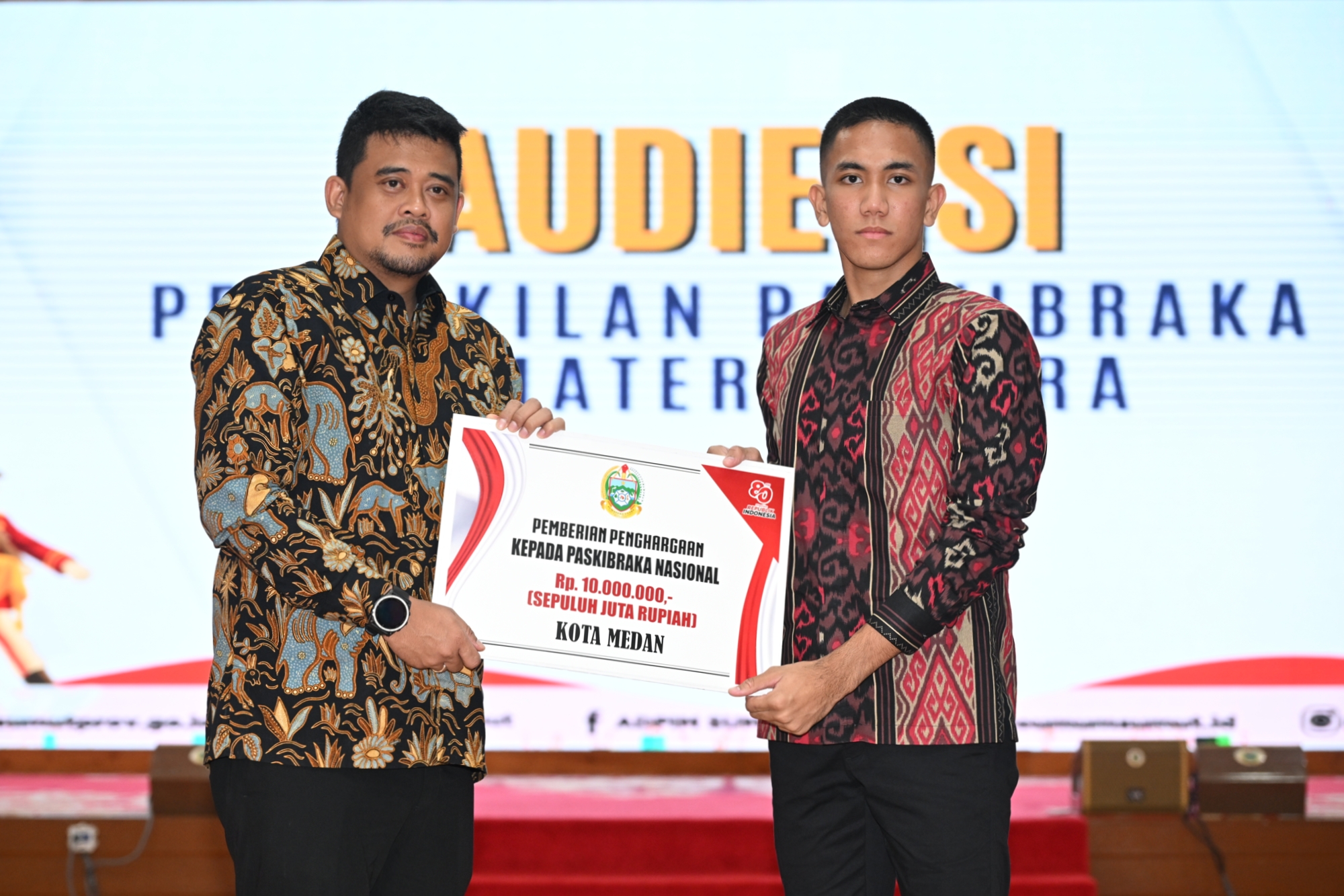 Audiensi perwakilan paskibraka Sumut 4