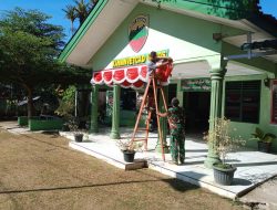 Nuansa Merah Putih Hiasi Kanminvetcad 1/13 Deli Serdang Jelang HUT Ke-80 RI