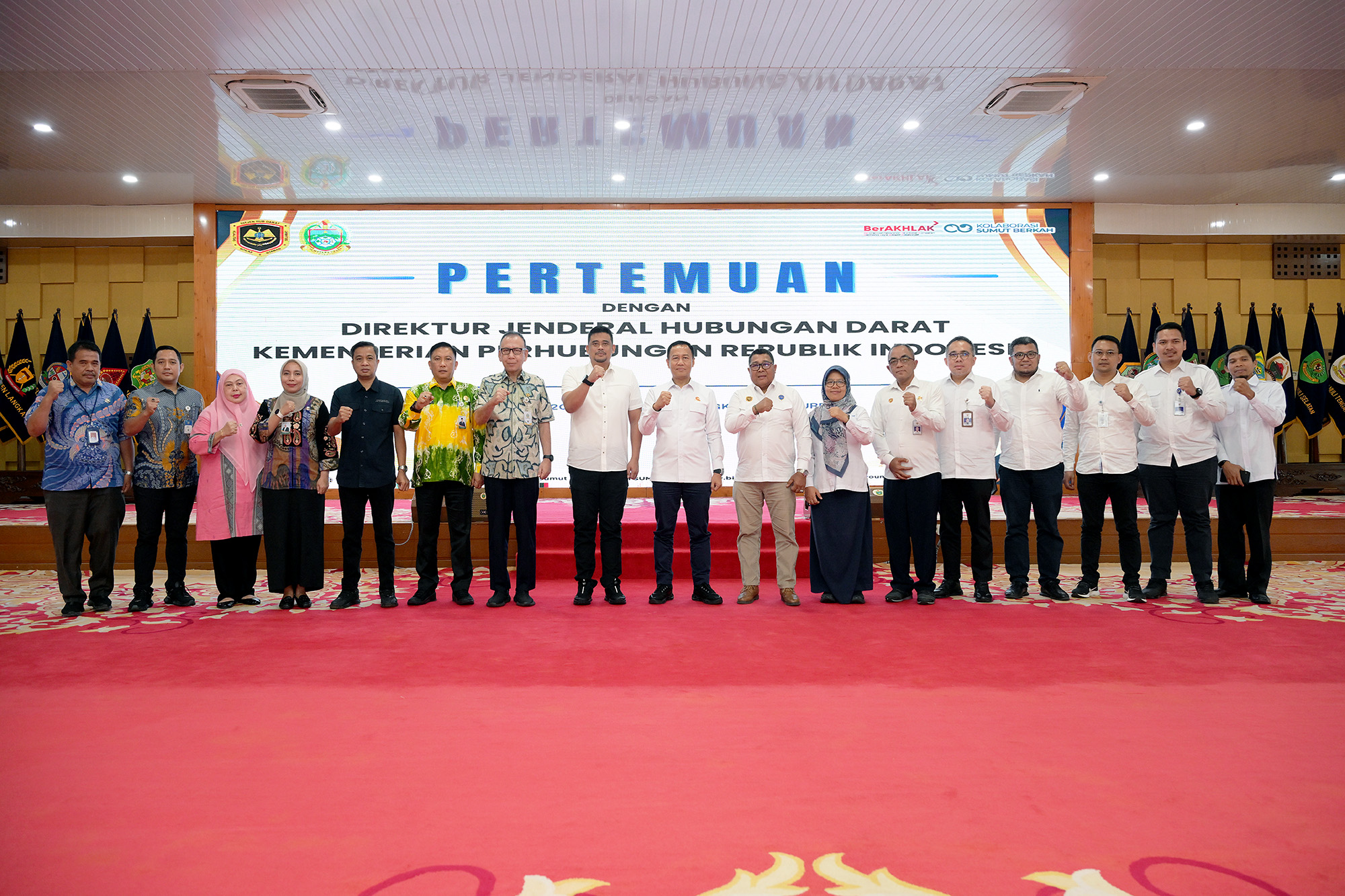 Gubsu audiensi Dirjen perhubungan darat 1