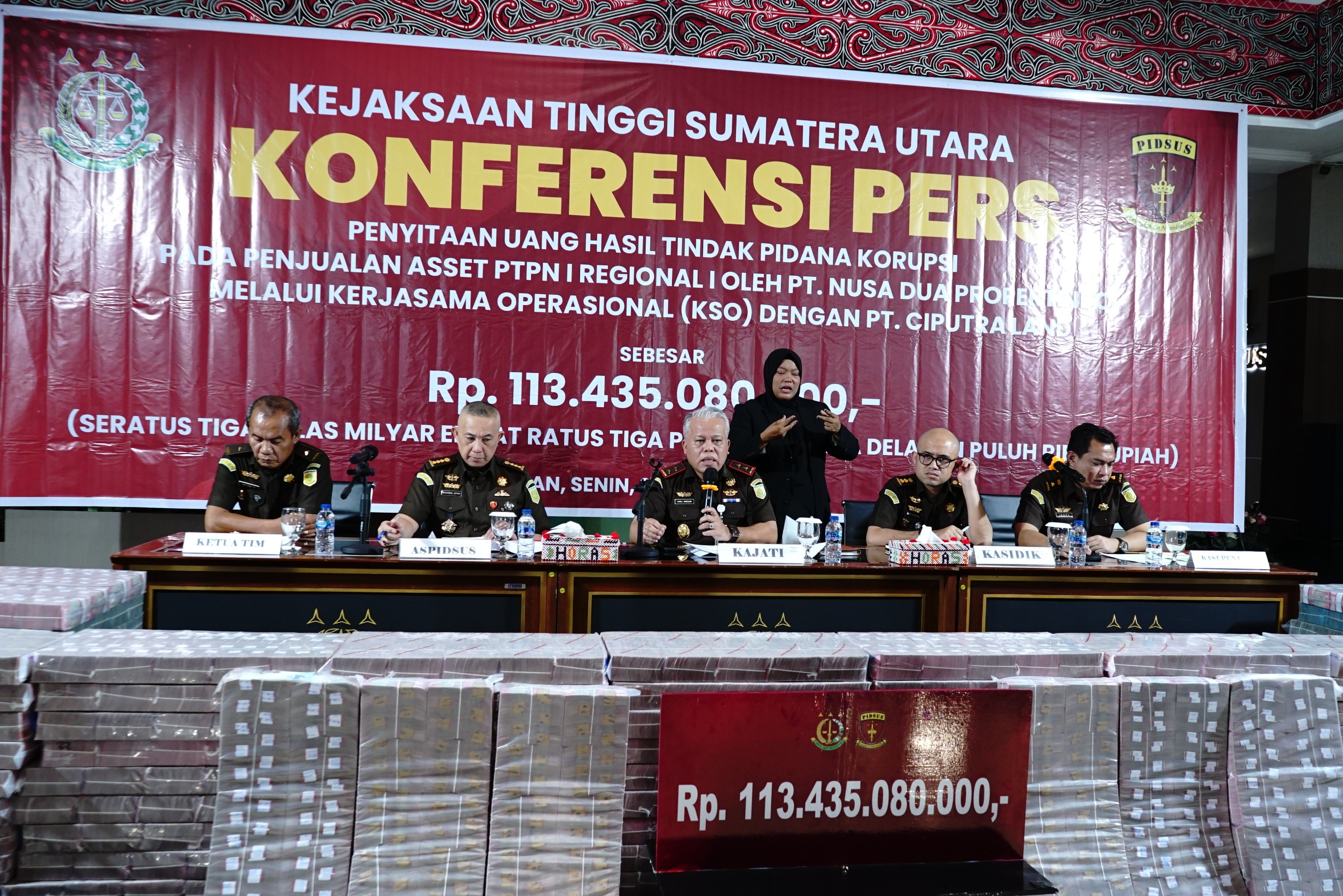 Kejati Sumut Kembali Terima Pengembalian Kerugian Negara Rp 113 Miliar Dari PT NDP Terkait Penjualan Aset PTPN I Regional 1 3 IMG 20251124 WA0187