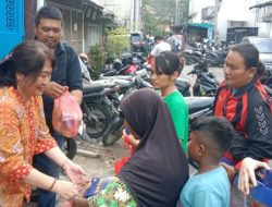 Lily Salurkan Sembako untuk Ratusan Warga Terdampak Banjir Sungai Babura