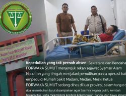 Saat Rekan Terbaring, FORWAkA SUMUT Hadir: Salam Ketua, Doa, dan Harapan Kesembuhan