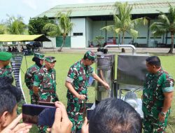 Pangdam I/BB Tinjau Alat Insinerator, Produksi Paving Block dan Genteng di Bengrah I Medan