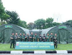 Pangdam I/BB Tinjau Simulasi Gelar Rumah Sakit Lapangan di Makodam I/BB