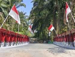Kodim 0207/Simalungun Bersama Yonzipur 1/DD Tuntaskan Pembangunan Jembatan Modular di Huta Sagala Toruan