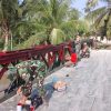 Kodim 0208/AS Rampungkan Pembangunan Jembatan Modular di Desa Lubuk Palas