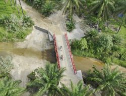 Kodim 0209/LB dan Yon Zipur I/DD Rampungkan Jembatan Modular di Aek Beringin