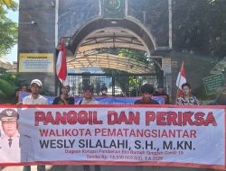 Dugaan Mark Up Rp14,5 Miliar Mengemuka, Massa Desak Kejagung Periksa Wali Kota Pematangsiantar