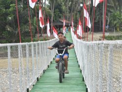Satgas Gulbencal Kodam I/BB Rampungkan Pembangunan Jembatan Perintis Garuda di Barus