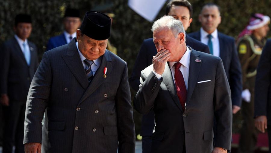 raja abdullah ii dari yordania bertemu presiden indonesia prabowo subianto di istana basman amman yordania rabu 2522020 reuter 1772020573532 169