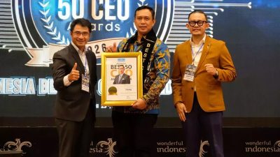 Dirut Bulog Raih Best 50 CEO Awards 2026, Rekor CBP Tembus 5 Juta Ton