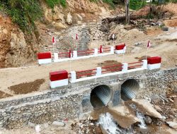 Pembangunan Ulang Jembatan Aramco Titik ke-3 di Sungai Sigiring-giring, Kec. Tukka Rampung