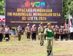 TMMD KE-128 di Kampung Tanah Rubuh Resmi Dibuka Sinergi TNI–Pemerintah Daerah Percepat Pembangunan Wilayah
