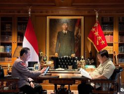 Prabowo Panggil Kapolri ke Hambalang, Bahas Keamanan Nasional Selama 1 Jam