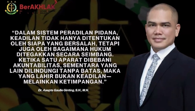 Dr Asepte Ginting Jaksa Kejari Medan
