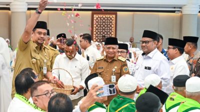 Tepung Tawari Calon Jemaah Haji, Bobby Nasution: Jaga Kesehatan, Kekompakan, dan Nama Baik Sumut