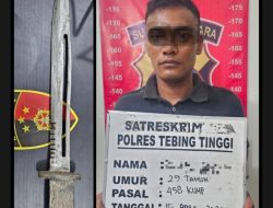 Kurang dari 24 Jam, Pelaku Pembunuhan di Kota Tebing Tinggi Diringkus