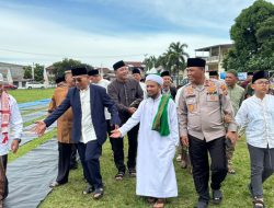 Kapolres Simalungun Sholat Idul Adha Bersama Forkopimda, Wujud Nyata Sinergitas TNI-Polri dan Pemerintah Daerah