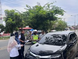 Polres Tebing Tinggi Laksanakan Operasi Gabungan Sosialisasi Pajak Kendaraan